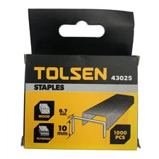 Tolsen Staples 0.7 x 10mm – BULK PACK 10 X Pack of 1000 (10,000 Total)