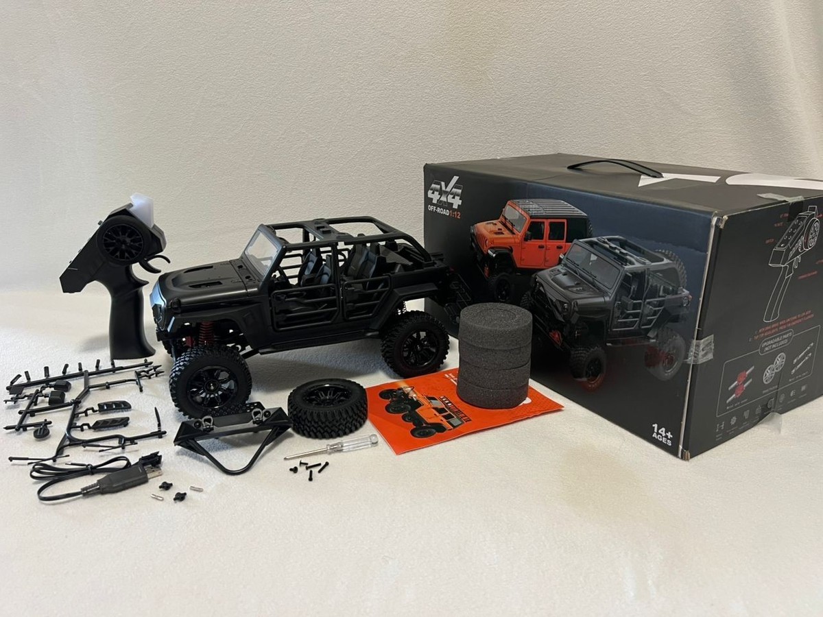 Jeep Wrangler MN128 RC Car Crawler 1:12 Scale, 2.4G 4WD, Off-road