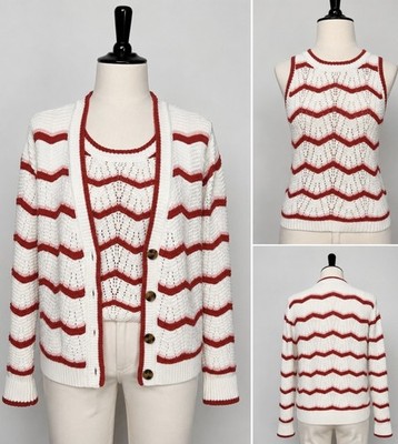 Veronica Beard Knit Cardigan Set Size L  Women's