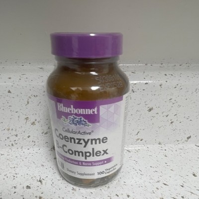 Bluebonnet Coenzyme B-Complex 100 Vegetable Capsules Energy & Nerve Support