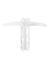 Vita White Upvc Patio  Door Handle 92mm PZ with 123mm Screw Fix Centres  DH311