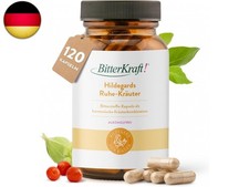 BitterKraft! Hildegards Ruhe-Kräuter 120? Kapseln – mit Bio Ashwaghanda, Ro