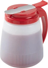 -Chef 101 32 Ounce All Purpose Syrup Dispensers, 10 Honey Dispensers - Red Top, 