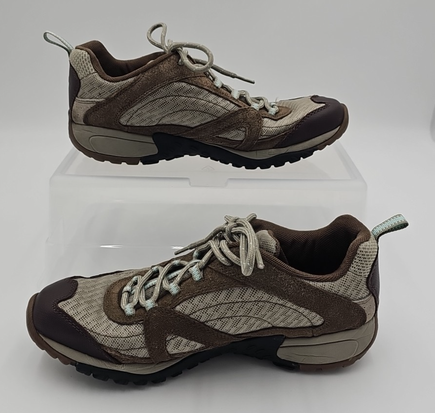 Scarpe da trekking Merrell Chocolate Chip Eggshell da donna in rete marrone all'aperto taglia 10