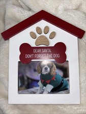 Christmas Dog/puppy Picture Frame 4x6 New
