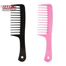 2PCS Wide Tooth Comb for Curly Hair, Large Detangling Comb for Wet or Dry Hair,