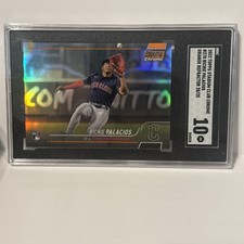 2022 Stadium Club Chrome Richie Palacios Rc /25 SGC 10