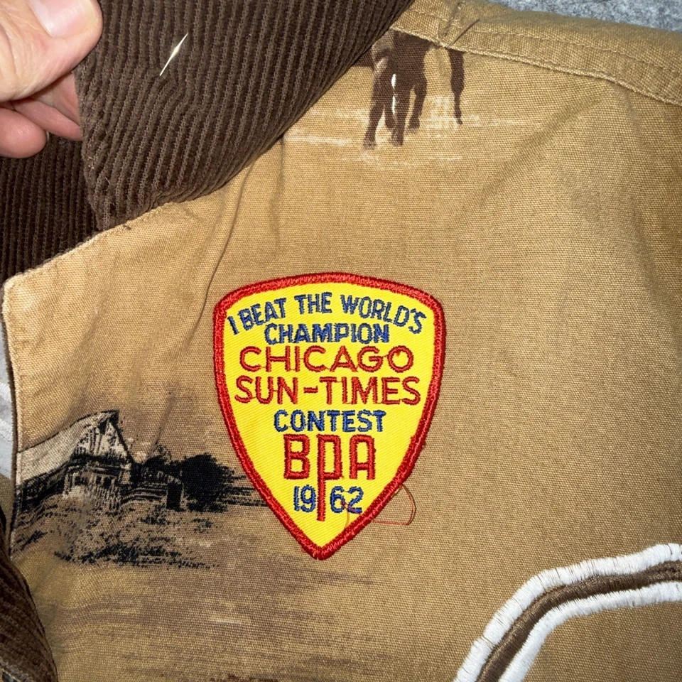 Camisa galope de colección para mujer mediana caballos pana parches únicos occidentales Foto 4 de 4