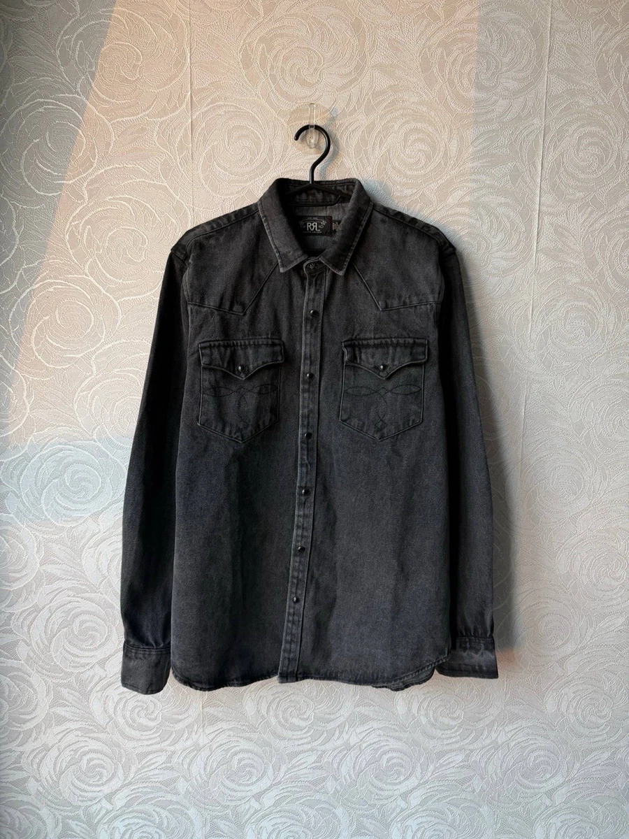 25+ RRL Workwear Casual Button-Down Shirts for Men for sale