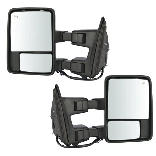 Mirror Power Fold Telescoping Heat Memory Signal Clearance Tow Pair for Ford