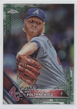 2016 Topps Chrome Green Refractor 9/99 Mike Foltynewicz #186 l1e
