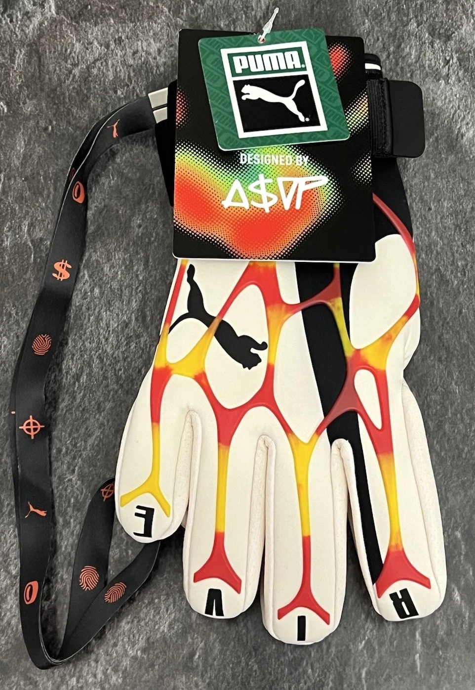 Puma x A$AP Rocky Driving Gloves Alpine Snow Size L/XL 054790 01 New