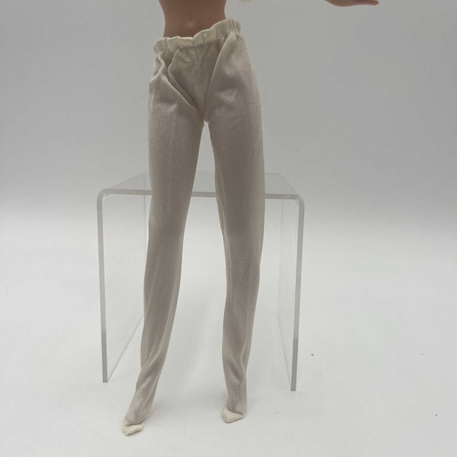 Vintage Pair Of Barbie Doll Solid Ivory Tights Pantyhose  Stocking