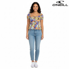 O Neill RAJA MULTI FLORAL TOP NWT Purple XS