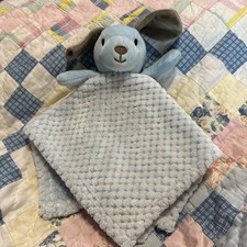 Okie Dokie Blue Dog Lovey Security Blanket Stuffed Animal Toy