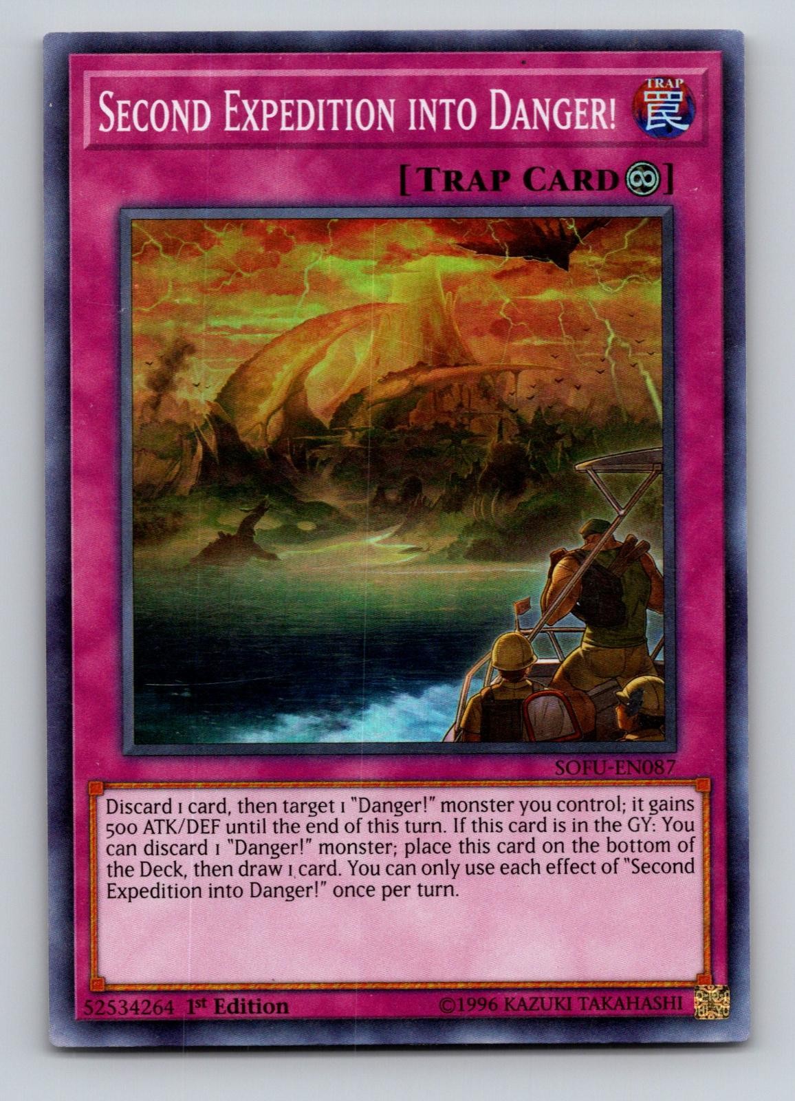 Second Expedition into Danger! SOFU-EN087 Super Rare Yu-Gi-Oh 1st Edition