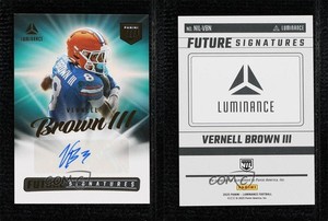 2025 Panini Luminance Future Signatures NIL Vernell Brown III #NIL-VBN Auto