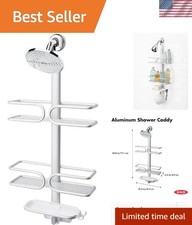 Good Grips 3-Tier Aluminum Shower Caddy, Bathroom Organization