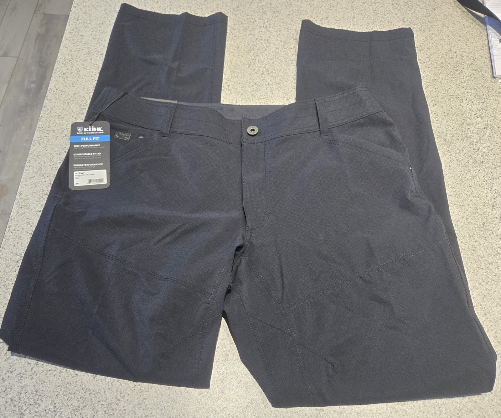 Kuhl Mens Silencr Raven Pants 38x36 New With Tags