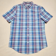 Penguin By Munsingwear Men Plaid Shirt Size Small Heritage Slim Fit Button Down