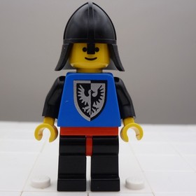 LEGO&reg; Castle Black Falcon Knight cas099 Classic Vintage 6062 6035 6103