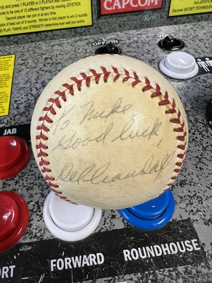 Del Crandall Firmado Autografiado NL Béisbol Boston/Milwaukee Braves 11x All Star Foto 4 de 4