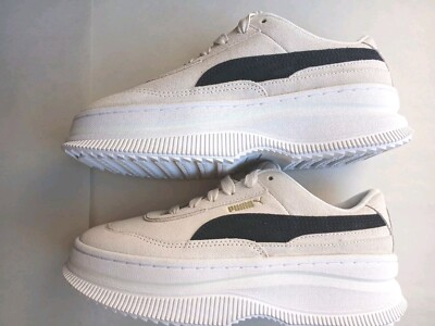 PUMA Deva Suede Marshmallow White Size 6 GREAT CONDITION 