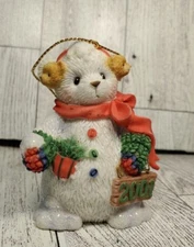 Cherished Teddies "SNOWBEAR" Dated 2001 Hanging Ornament 865044