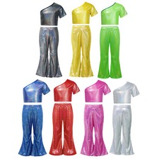 Kids Girls Tracksuit Outfit Uniform Meeting Teamwear Stage Performance Sports