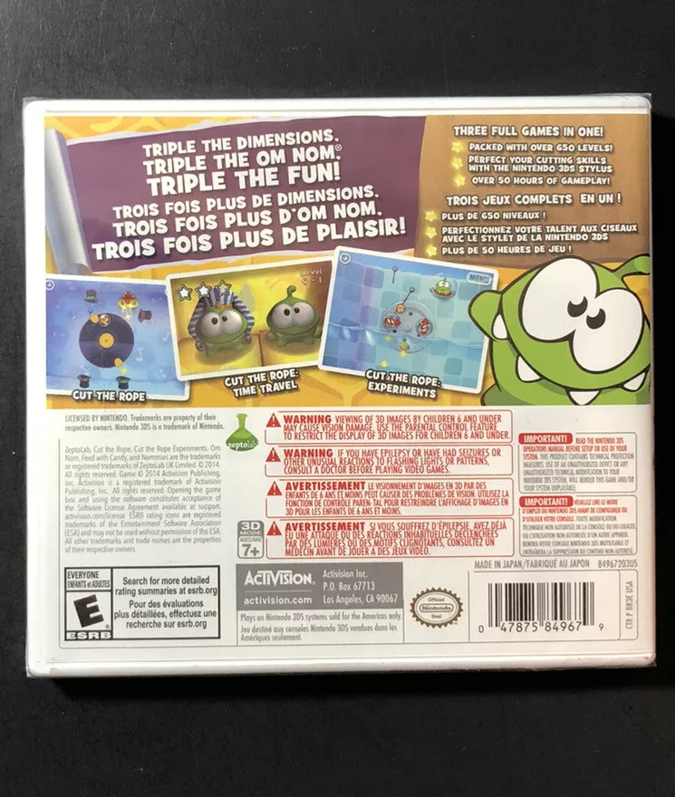 Cut the Rope [ Triple Treat ] (3DS) NEW