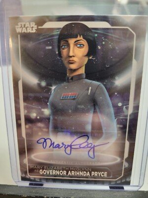 Mary Elizabeth McGlynn as Arihanda Pryce Auto 2021 Topps Star Wars Battle Plans