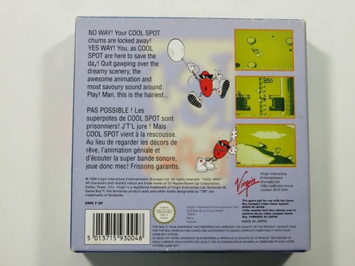 COOL SPOT NINTENDO GAMEBOY (GB) FAH (KOMPLETT - GUTER ZUSTAND) - Bild 2 von 11