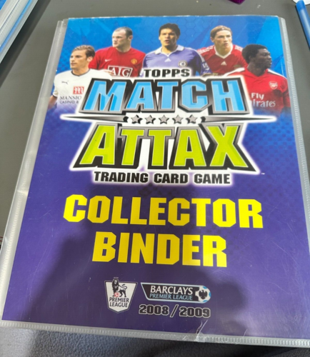 08-09 Topps Match Attax Trading Card Binder with 317 Cards - No Dupes2 - Picture 1 of 14