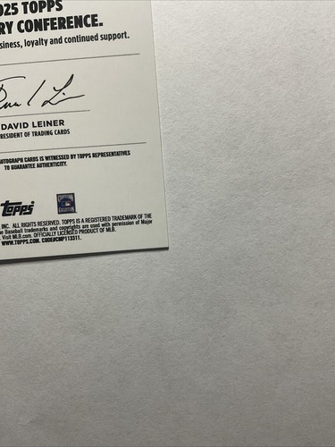 2025 Topps Industry Conference Frank Thomas On Card Auto #AEA-FT White Sox - Picture 10 of 10