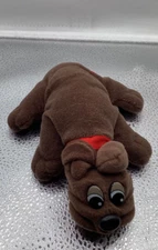 Vintage Tonka Pound Puppies 8" Newborn Brown Plush Dog T11