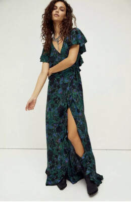 Josephine Dress by Free People, Emerald Combo, M