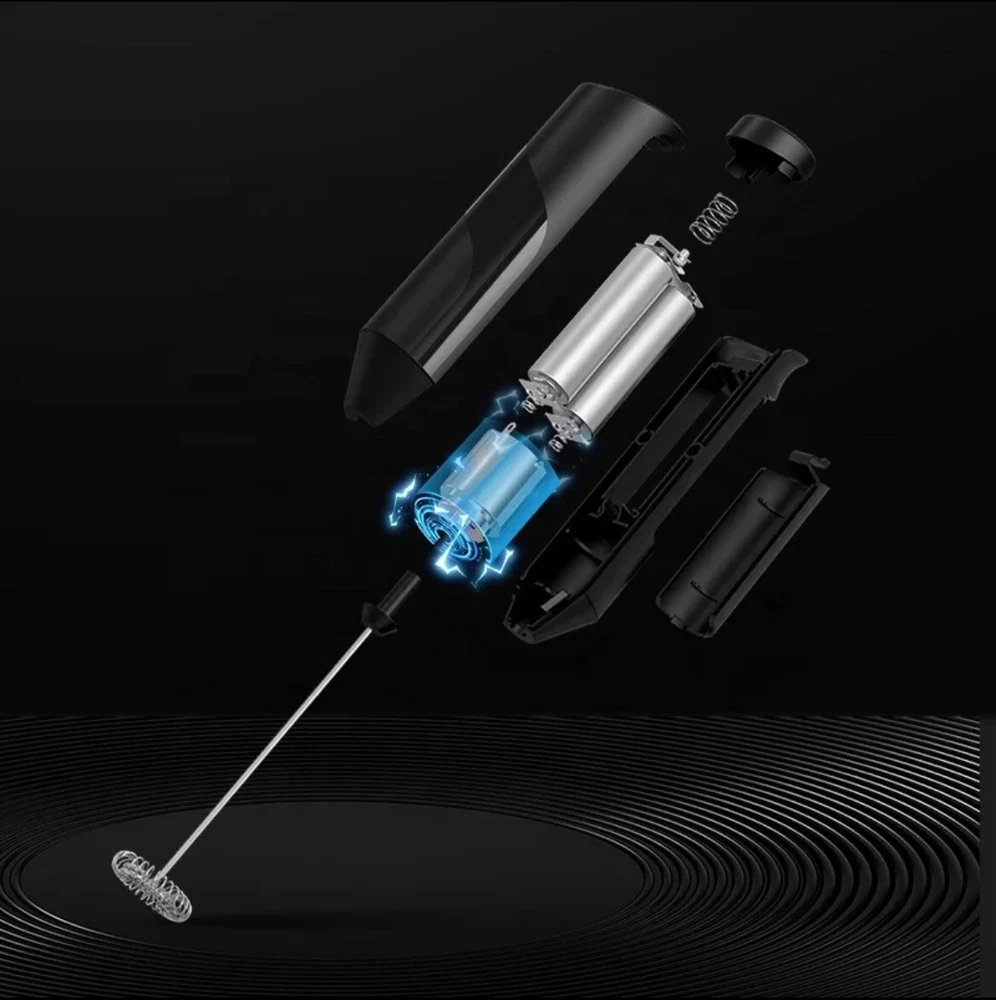 Milk Frother Handheld Battery Operated, Coffee Frother for Milk Foaming, Latt...