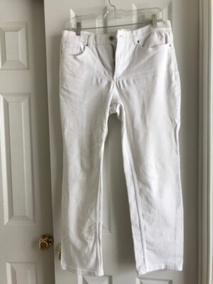 D Co, Denim Company White Jeans, Pockets, Belt Loops, US 12P, EUC! 