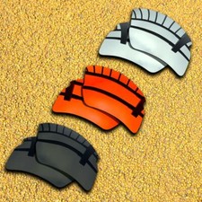 3 Sets Lenses Replacement for-Oakley Flak 2.0 OO9295 Polarized-Black Silver Red
