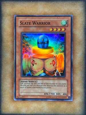 Yugioh Slate Warrior TFK-EN003 Super Rare ENGLISH PROMO NM