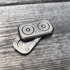 Owl Push Slider Fidget Slider Toy Adult Metal Fidget Toy Finger Push Spin Coins