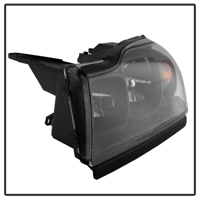 Black 2006-2007 Saturn VUE Headlights Headlamps Left+Right Replacement 06-07 Set - Image 3 of 4