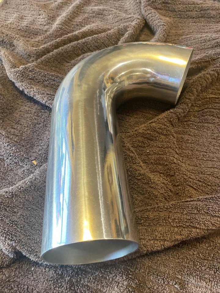 3" O.D. Tube Aluminum, 120 Degree Bend Elbow, 6" Leg, Air Intake 94963 - Image 3 of 4