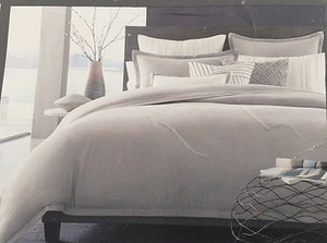 Hotel Collection Natural Linen Fog King Duvet Cover 380 1