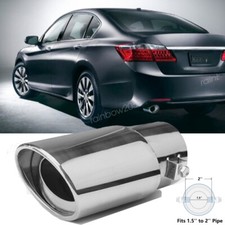 For Honda Civic Accord Exhaust Pipe Tip Rear Tail Throat Muffler Stainless Steel