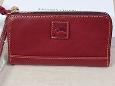 Dooney Bourke Florentine Folded Zip Wristlet Clutch Wallet