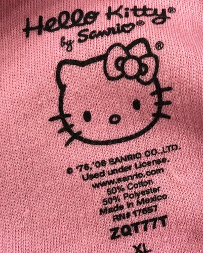 SANRIO HELLO KITTY Pink Polka Dot "Love You Berry Much" Tank Top Girls XL - Picture 6 of 7