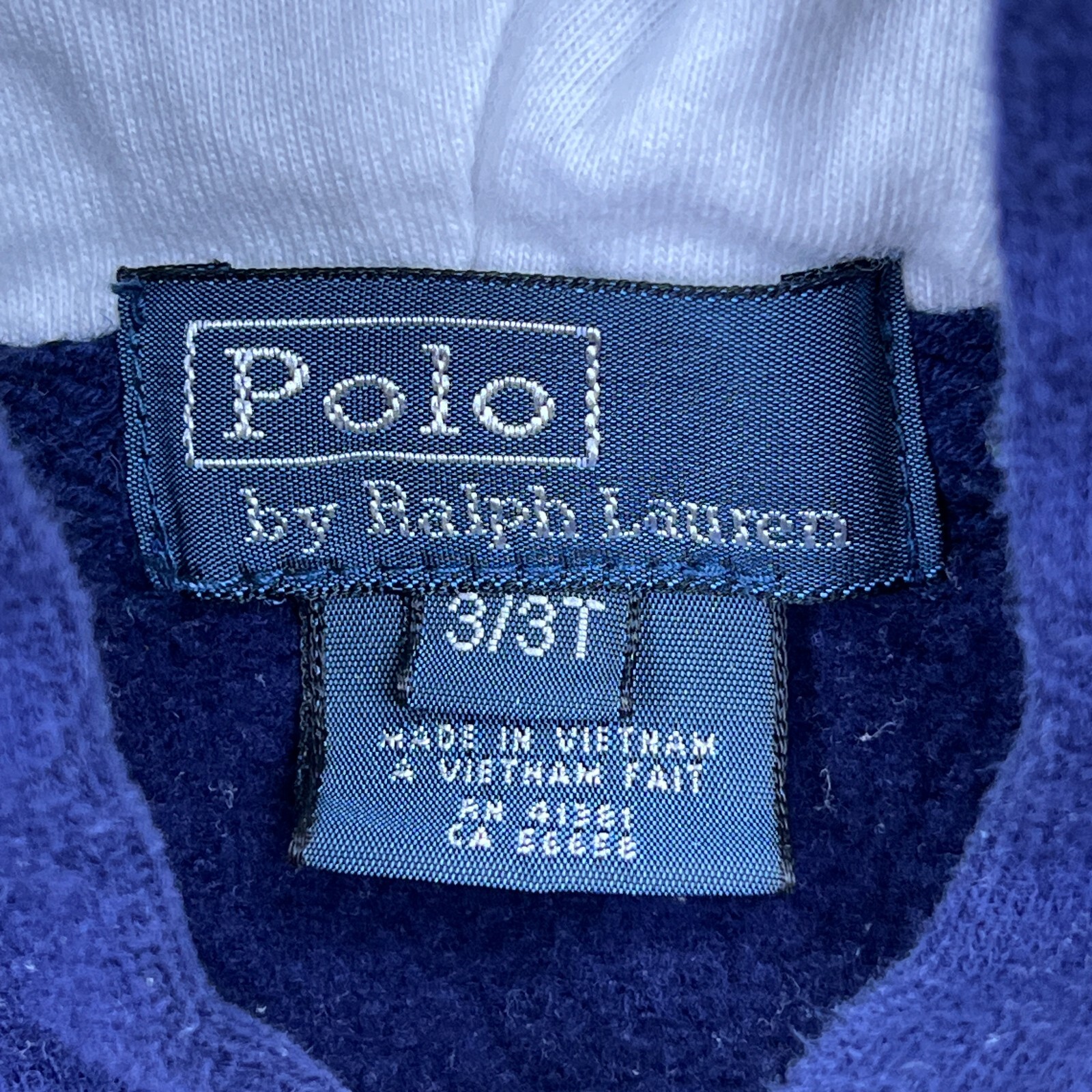 Polo Ralph Lauren bambino felpa con cappuccio e zip 3T Big Pony verde navy felpa a righe