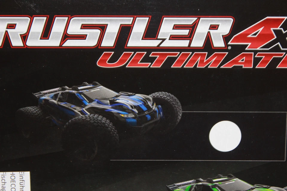 Traxxas 67097-4 blau RC Rustler 4x4 VXL Ultimate Brushless  1:10 NEU OVP - Bild 4 von 4