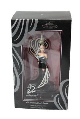 2004年　45th記念　ホールマークバービーオーナメント　黒のドレス Barbie Hallmark Keepsake Ornament 45th Anniversary 2004 Black